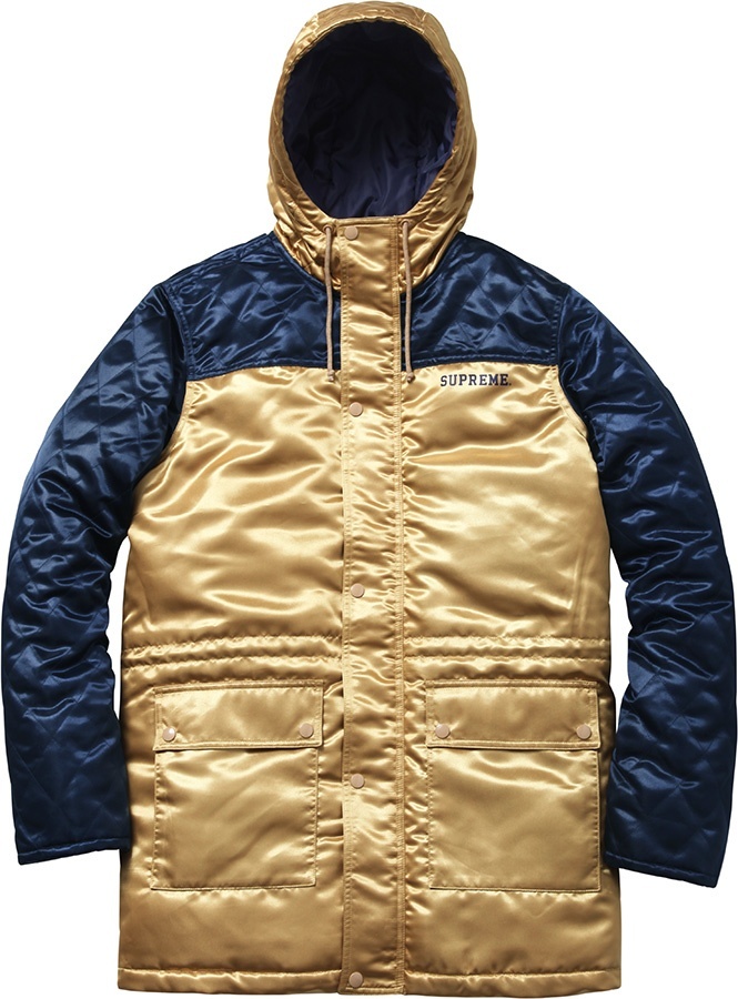 Quilted Satin Sideline Parka view 2